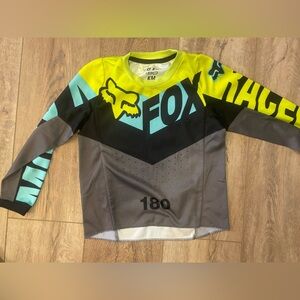 Youth YM Fox Yellow and Black moto jersey